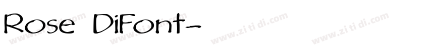 Rose DiFont字体转换